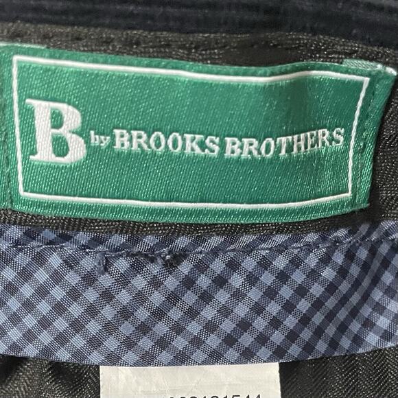B By Brooks Brothers Pants Boy Size 12 Corduroy Classic Fit Navy Blue Preppy - Picture 6 of 7